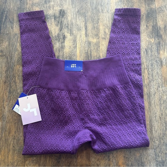 JoyLab Textured Violet Leggings size small - Picture 2 of 4